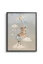 Dreamy Fox and Deer Balloon Kids Wall Art | Portrait Framed Canvas Print with Silver Foil Embossed | Luxury Islamic Decor for Nursery & Children Room (Set of 2) - 4