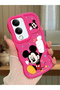 Vivo Y04S Compatible Case Camera Protector Red Silicone Couple Phone Case Cute Pattern