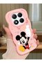 Redmi Note 14 Pro 4g Compatible Case Camera Protector Pink Silicone Couple Phone Case Cute Pattern
