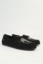 Black Women's Loafer Ballerina with Bohemian Embroidery Detail Pc-4200 - 3
