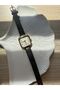 Minimal Leather Cord Women's Wristwatch Bitter Brown - 5