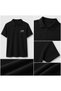 10 Black Polo Collar T-Shirts with Your Logo - Cotton Unisex Corporate T-Shirt - 2