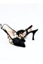 Women's Genuine Leather Shoes Black Suede - 3
