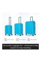 League 79 cm Hard Trolley, 4 Wheels, Light Blue - 3