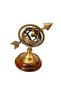 Brass Armillary Sphere Astrolabe with Wooden Base – Maritime Nautical Décor(H:5.5"W:3") - 3
