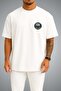 Oversize Tcg Ç-153 between the Waves Themed Pocket and Back Printed Unisex T-Shirt