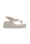 Dl59 Wedge Sole Buckle Detailed Flip-Flop Sandals