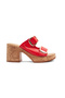 Frm 708 Double Buckle Detailed High-Sole Slippers