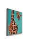 Funny Giraffe Kids Wall Art | Portrait Framed Canvas Print | Luxury Islamic Decor for Kids Room - 3
