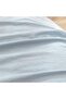 Duvet Cover Set 100% Washed Cotton Linen Feel Super Soft Comfortable Chic Lightweight 2 PCs Home Bedding Set Solid Cornflower Blue Twin/Twin XL - 6