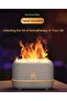 7 Color Flame Aroma Diffuser & Humidifier - Ultrasonic Mist Maker with RGB LED Night Light, USB Powered Air Moisturizer for Home & Bedroom - 2
