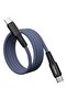 Magnetic USB-C to USB-C Cable, 1m, Blue, XCC-1081 - 3
