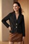 My Fashion Women's Cotton Lycra Poplin Blazer Jacket - 4