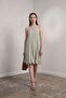 My Fashion Textured Lyocell Loose Mini Dress