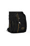 Multi-Compartment Waterproof Daily Use Cross Shoulder and Backpack Bag with USB Port, Black - 7