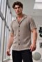 Men's Knitwear Look Stefan Short Sleeve Summer Shirt - 3