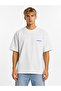 Unisex Women's and Men's T-Shirt with Written Logo, Front Print, Oversize, Thick Fabric, Comfortable Cut, Cotton T-Shirt