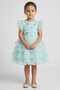Toddlers Girl Ruffle Sleeve Sequins Dress, Blue