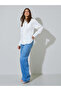 White Zip-Up Longline Shirt - 2
