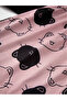 Black Cat Print T-Shirt and Shorts Set - 4