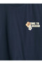 Xside Navy Blue Printed 100% Cotton Women's T-Shirt - 7