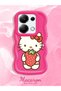 Redmi Note 13 Pro 4g Compatible Case Camera Protector Red Silicone Couple Phone Case Kitty Pattern - 2