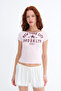 Kayık Neckline Printed T-Shirt P1895 - 5