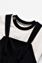 Unisex Adjustable Strap Salopet T-Shirt Set 50871 - 3
