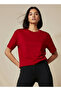 Regular Fit Cotton T-shirt with Side Slits - 6