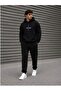 Unisex Relax Front Printed Top and Bottom Tracksuit Set - 3