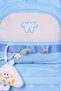 Blue Tr1 Luks Imported Fabric Girls' School Bag – Primary School with Plush Toy and Buckle Gift - 8
