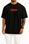 Oversized Maigret Foreign Series Chest Printed Unisex T-Shirt