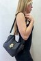 Women's Gold Buckle Shoulder Bag Daily Use Stylish Mini Handbag - 2