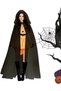 (eb63 Size M)Halloween Women's Black Hooded Cape - Cosplay Costume for Witch Dress & Ghost Bride Looks Women's Black Hooded Cape - 8