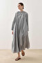 Chino Buttoned Cotton Dress Blue - 7