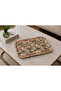 Decorative Tray with Leather Non-Slip Base |   Stylish Coffee and Tea Presentation Tray |   42X30 cm - 2