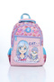 Vital Series Pink Blue Girl's Cat Anime Patterned Lunch and School Bag Set - 2