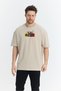 Unisex Oversize Embroidered Deadpool & Wolverine Anime Design 100% Cotton T-Shirt - 4