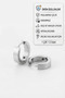 Unisex Classic Model Surgical Steel Hoop Earrings - 2