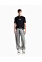 Men's Short Sleeve Crew Neck Regular Fit Navy Blue T-Shirt - 2