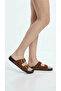Home Outdoor Comfortable Anatomical Sole Double Buckle Suede Slippers 3-cm