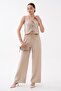 Women's Vest and Trousers Set with Front Tie Detail 260597 - - 2