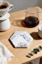 Handmade Concrete Hexagonal Coasters with Marble Pattern Decorative Drink Coasters Set of 4 - 4
