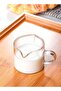 Milk Coffee Double Mouth Sharing Measuring Cup Clear 8.5x7.5cm - 4