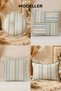 Set of 4 Decorative Throw Pillows – Colorful Striped Silicone-Filled Linen Bohemian Pillow Set - 3