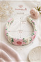 Hand Knitted Motif Pink Floral Bohemian Women's Crown - Flexible Soft Summer Sea Beach Hairband Buckle - 7