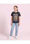 Senior Girls Black Floral Graphic T-Shirt - 2