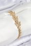 Brass Zircon Stone Butterfly Model Gold Color Women's Bracelet