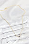 Brass Zircon Stone Waterway Eye Model Gold Color Women's Necklace - 2