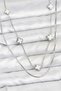 316L Steel Chain Silver Color Italian Chain Clover Model Women's Necklace
